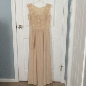 SALE! Champagne Mori Lee Formal or Prom Dress